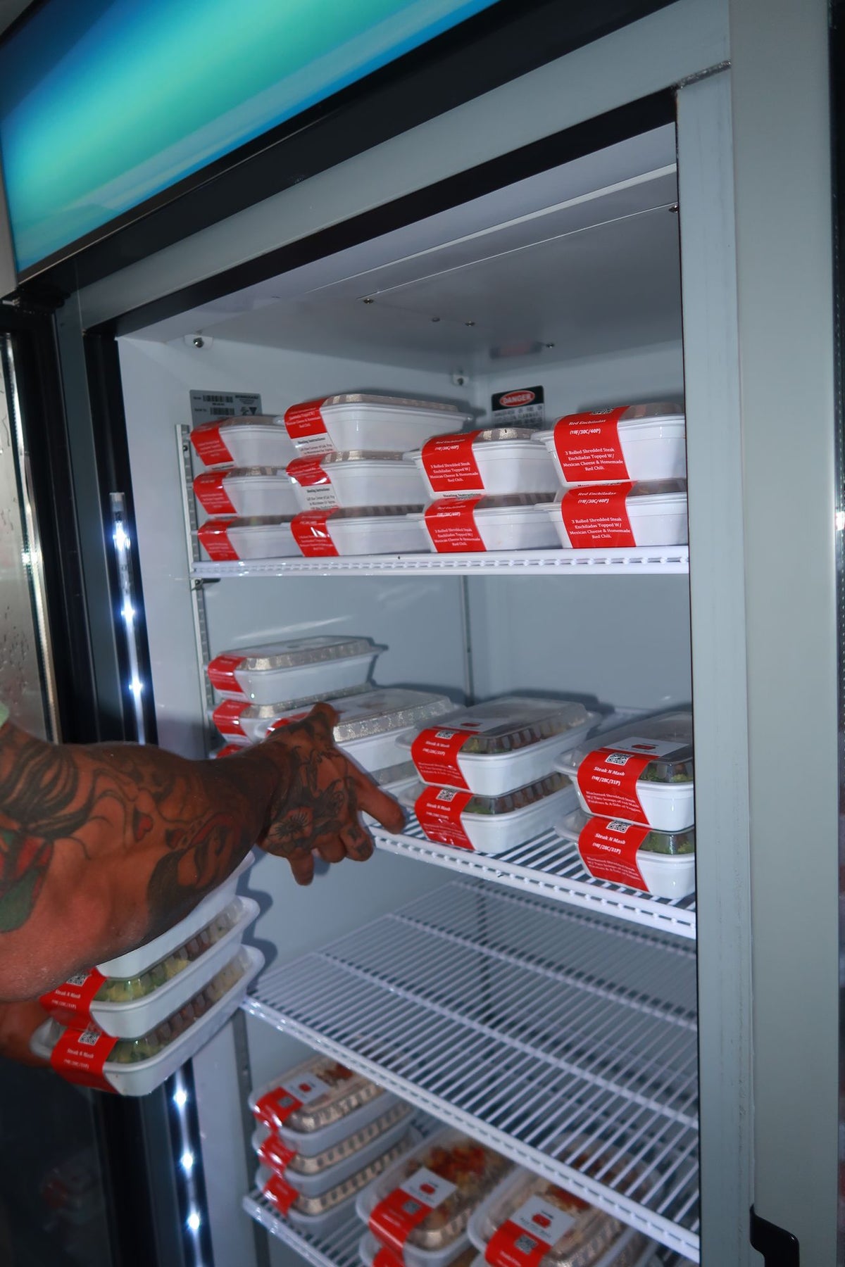Fully stocked meal fridge